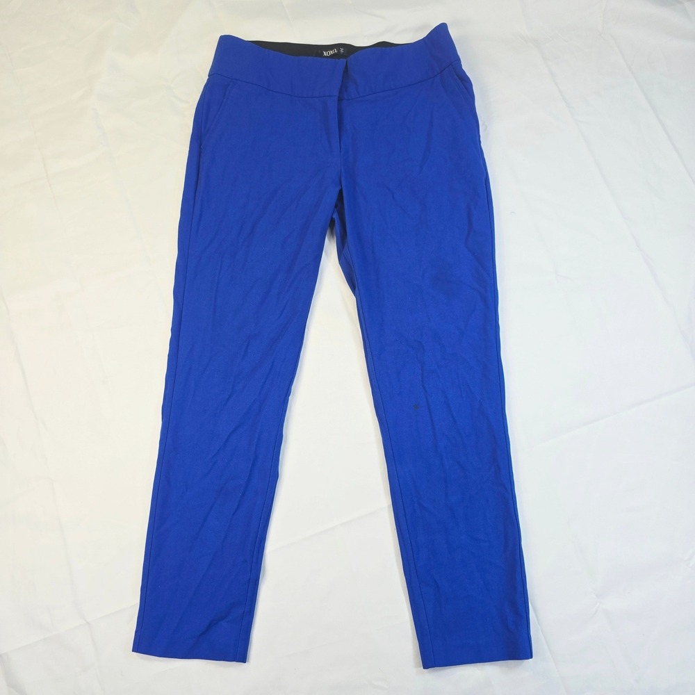 XOXO Women's Dress Pants Size 12 Royal Blue Slim Leg Professional Trousers